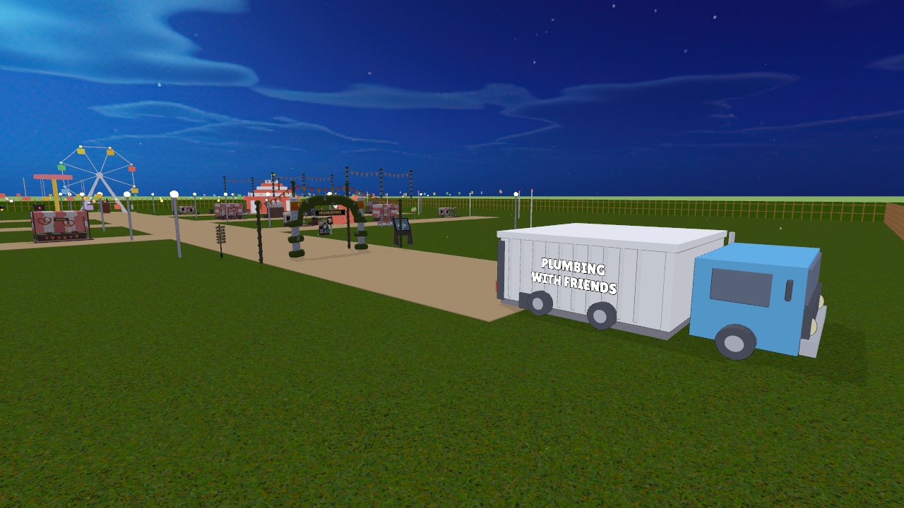 The truck at the Medieval Faire gate
